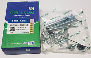 Задній установний комплект колодок Матіз (повний) лівий. SHIN KUM