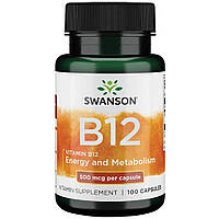 Вітаміни Б-12 Swanson Vitamin B-12 500 mcg 100 caps