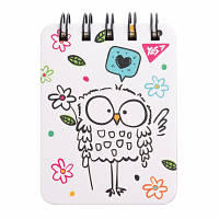 Блокнот Yes А7/100 лин. дв. спир. Sketch animal. Owl (681824) - Топ Продаж!