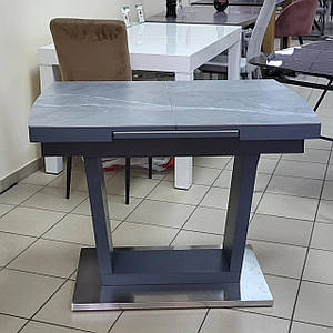 DT 8073 small стіл розкладний 100/140 кераміка сірий мат ТМ Daosun