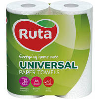 Бумажные полотенца Ruta Universal 2 слоя 2 шт. (4820023740730) - Топ Продаж!