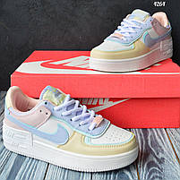 Модні кроссівки для дівчат Nike Air Force 1. Різнокольорове взуття Найк Аір Форс 1., фото 7