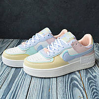 Модні кроссівки для дівчат Nike Air Force 1. Різнокольорове взуття Найк Аір Форс 1., фото 8