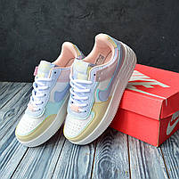 Модні кроссівки для дівчат Nike Air Force 1. Різнокольорове взуття Найк Аір Форс 1., фото 9