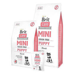 Brit Care (Брит Кеа) Grain Free Mini Puppy Lamb Беззерновой корм з ягням для цуценят малих порід  2кг