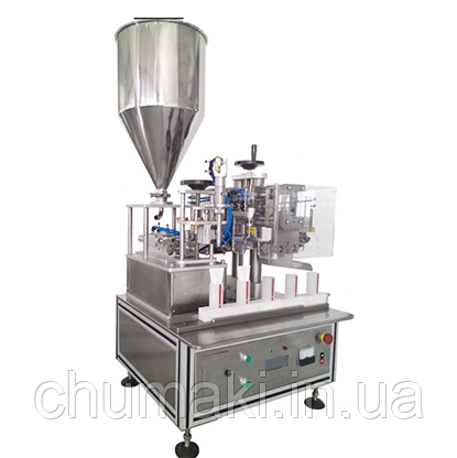 Машина для наповнення та запаювання напівтюбиків NF-20A