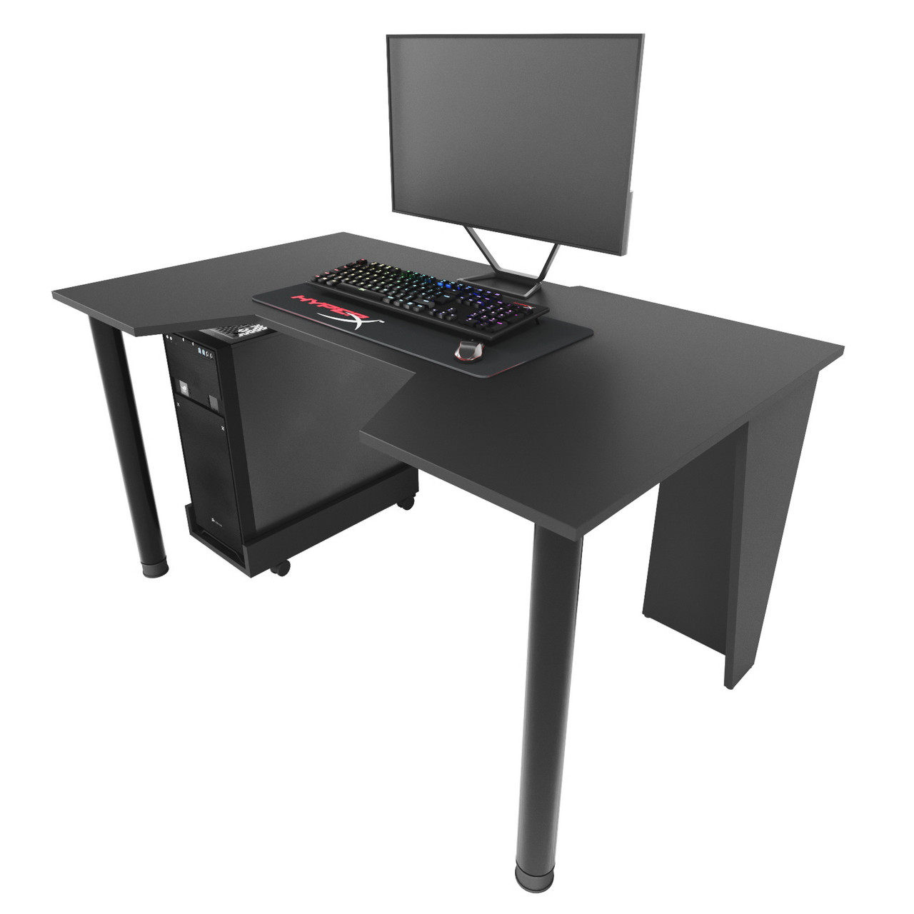 Геймерський стіл "GAMER-2" 135х80х75 см. Чорний
