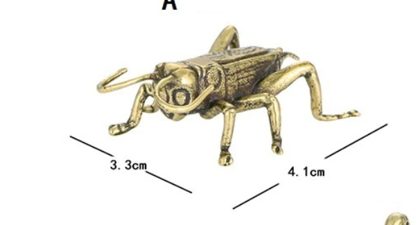 Фигурка статуэтка сувенир насекомое кузнечик саранча металл латунь латунная - фото 3 - id-p1822662729