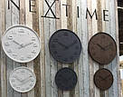 Годинник настінний "Wood Wood Medium", білий Ø36 см, фото 6