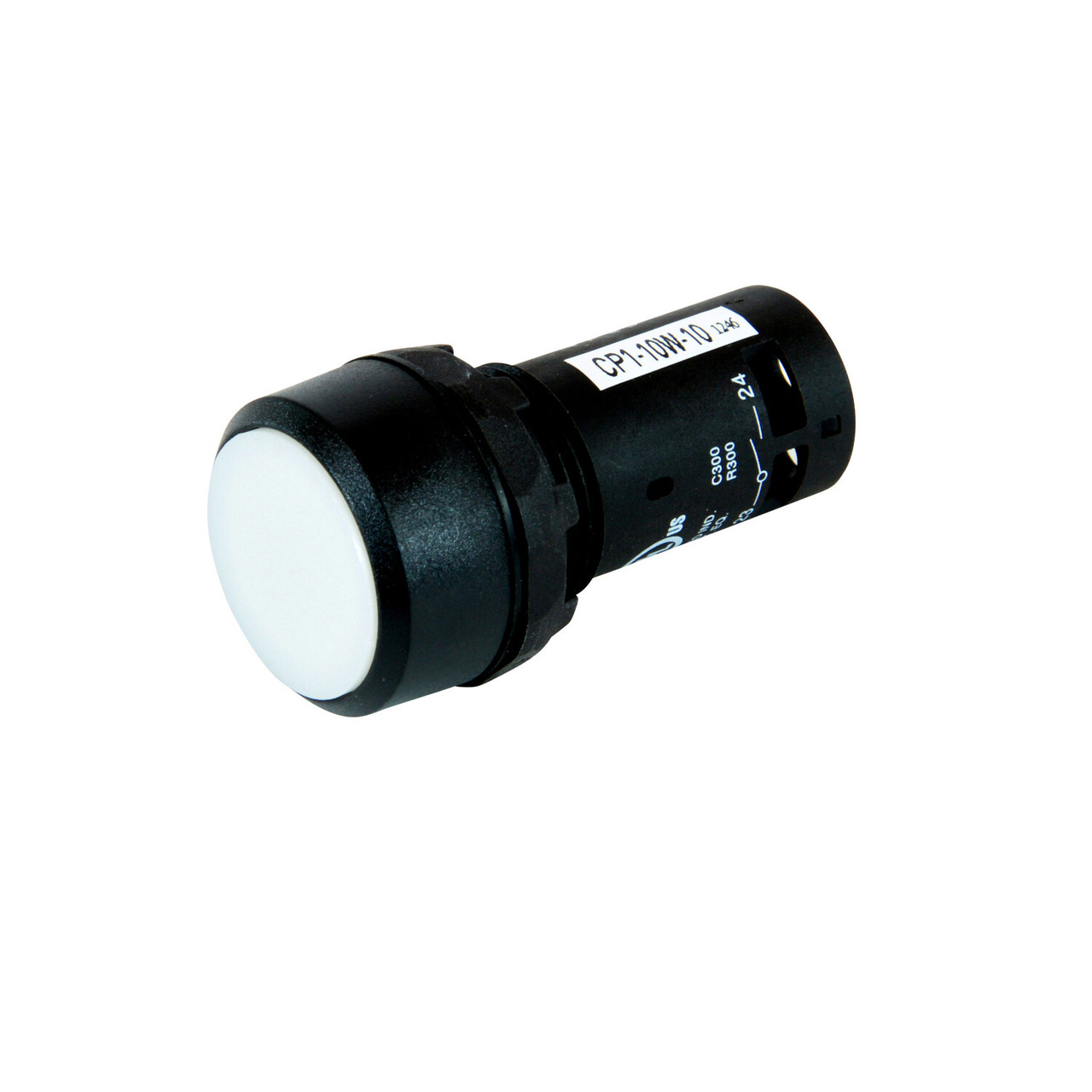 Кнопковий вимикач ABB CP1-10W-10 без фіксації врівень Білий (1SFA619100R1015)