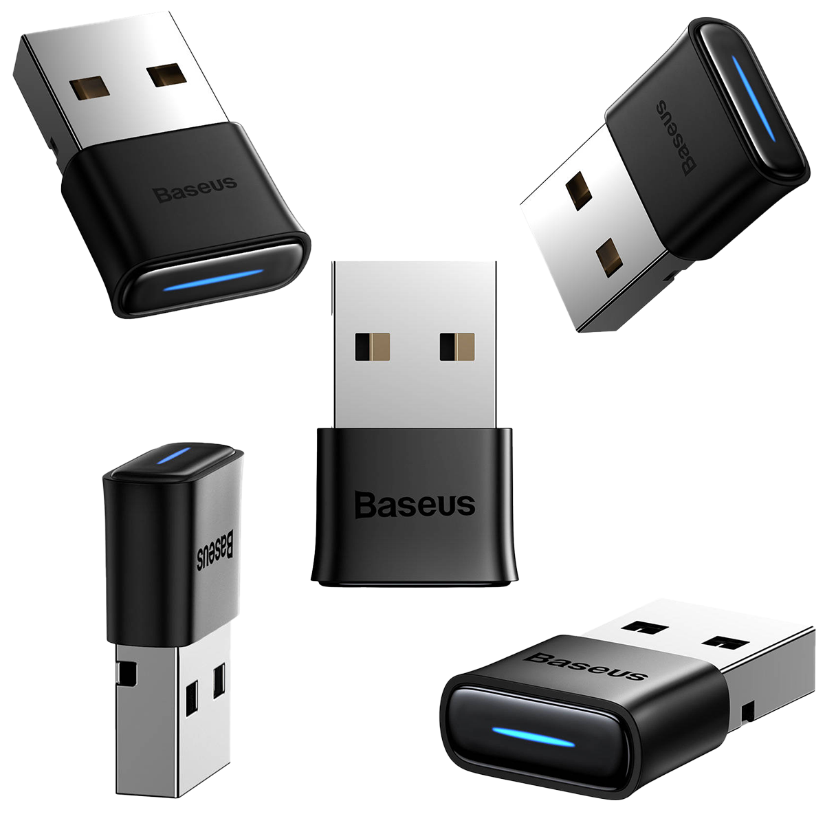 Купити Bluetooth адаптер Baseus BA04 USB multipoint audio BT5.0 20m 7 ...