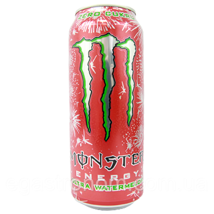 Енергетик кавун (без цукру) Монстер Monster watermelon 500ml 12шт/ящ (Код: 00-00014151)