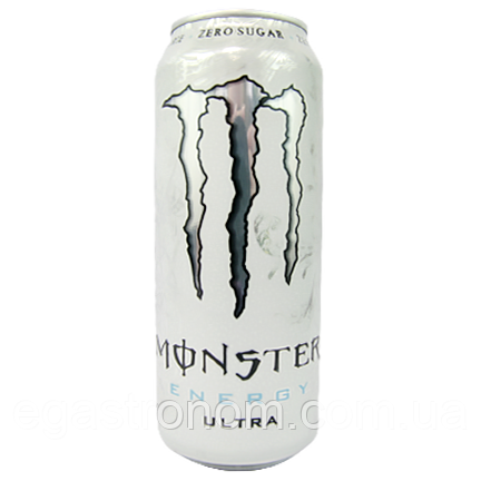 Енергетик ультра (без цукру) Монстер Monster ultra white 500ml 12шт/ящ (Код: 00-00014149)