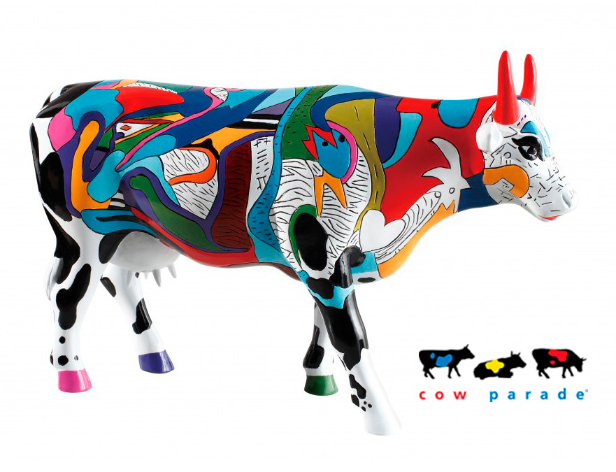 Колекційна статуетка корова Ziv's Udderly Cool Cow, Size L
