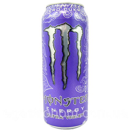 Енергетик фіолетовий (без цукру) Монстер Monster violet 500ml 12шт/ящ (Код: 00-00014145)