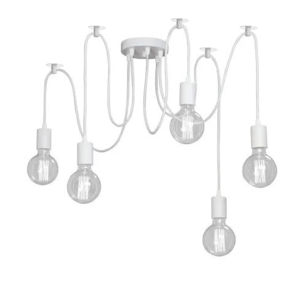 Люстра-павук на п'ять ламп MSK Electric Spider NL 149-5W білий