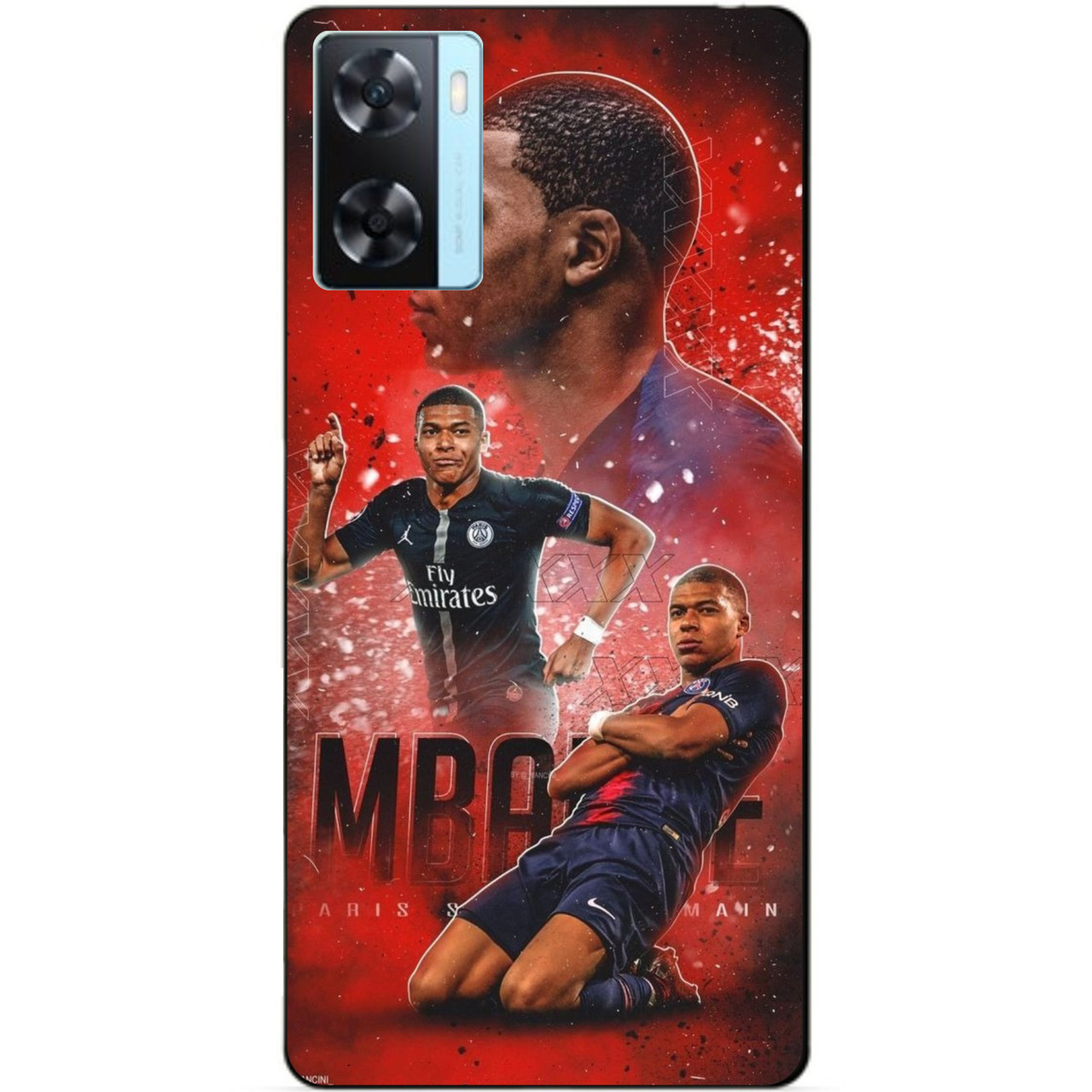 Силіконовий бампер чохол для Oppo A57s з малюнком Мбаппе Франція