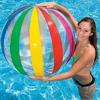 Пляжний надувний м'яч Intex 59065 Веселка (107 см)