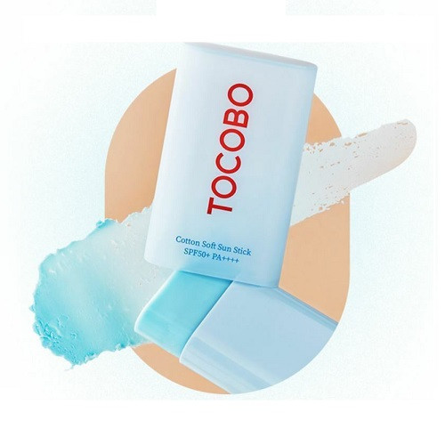Матуючий сонцезахисний стік Tocobo Cotton Sun Stick 19 г.