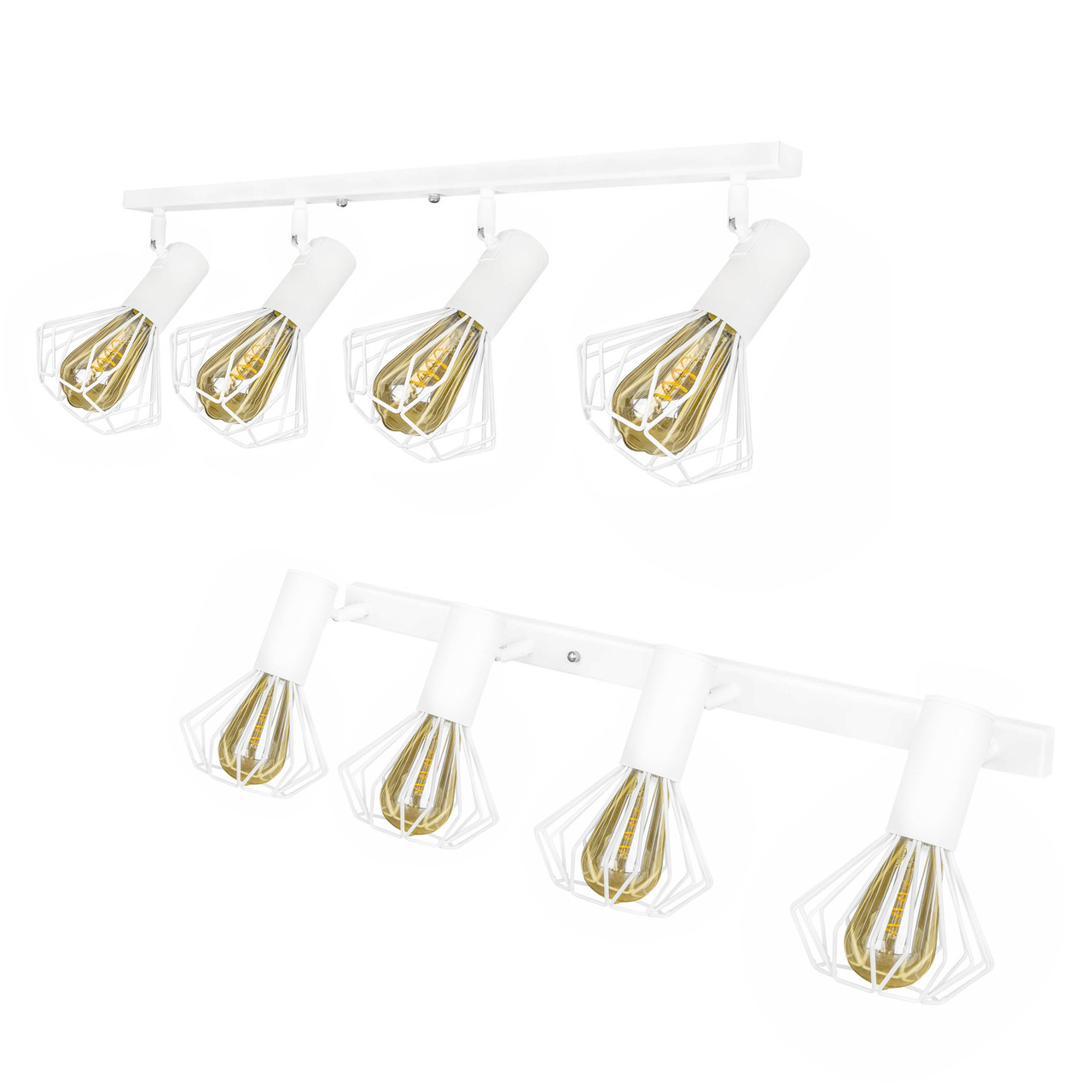 Світильник лофт MSK Electric Diadem настінно-стельовий NL 22151-4W білий, фото 1