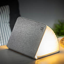 Світильник-книга на акумуляторі MINI URBAN Gingko (Великобританія), сірий