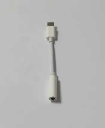Перехідник USB Type-C to mini jack 3.5 мм білий для наушників, фото 1