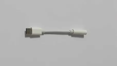 Перехідник USB Type-C to mini jack 3.5 мм білий для наушників, фото 3