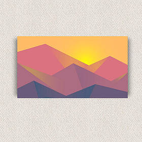 Інтер'єрна картина-постер на стіну Мінімалізм в геометрії 40*20 Орігамі OP 5265 Маленька