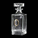 Набір для віскі «КРОЛІК-23» 5 предметів Boss Crystal, графин, 4 келихи, платина, срібло, золото, фото 6