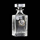 Сет для віскі Boss Crystal «ДИРЕКТОРСЬКИЙ КВІНТА», графин Лев, 4 келихи, платина, срібло, золото, фото 3
