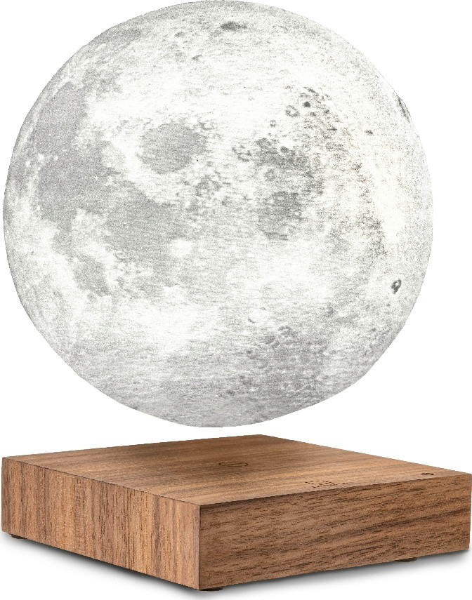 Розмірювальна лампа на акумуляторі Moon Gingko (Великобританія), дерево горіх, фото 1