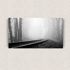Інтер'єрна картина-постер на стіну Туманна дорога 40*20 Орігамі OP 5267 Маленька