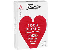 Пластиковые карты Fournier 2500 100% Plastic Standart Index Red/Black