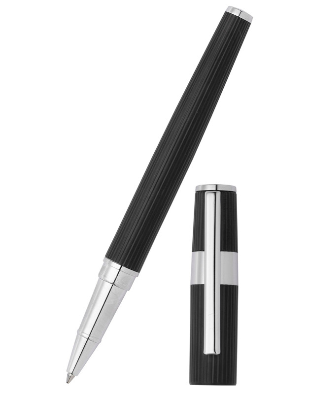 Ручка-ролер Hugo Boss Gear Pinstripe Black / Chrome