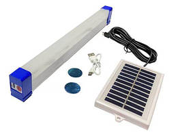 Лампа переносна LED USB BK-300T (+сонячна панель) на магніті