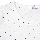 Жіноча футболка біла в горошок XL, фото 4