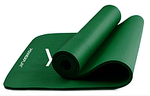 Коврик для йоги і фитнесу 183х60х1,5см PowerPlay 4151 NBR Зелений, фото 2