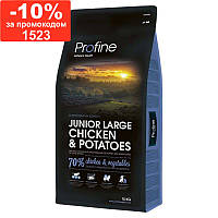 Profine Junior LargeBreed Chicken and Potatoes-Корм для молодих собак великих порід з куркою та картоплею 15 кг