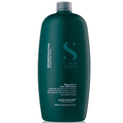Шампунь, що реконструює Reparative ALFAPARF milano Semi Di Lino Reconstruction Reparative Low Shampoo 1000 мл