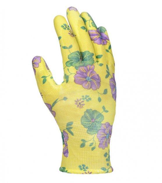 Перчатки DOLONI (4547) трикотаж. с полиуретан. покрыт., неполн. облив,зеленые, 8 размер(60пар в уп.), фото 1