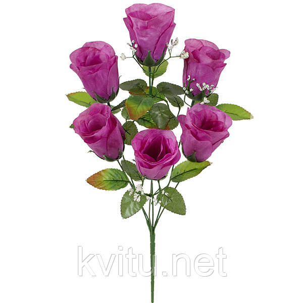 Штучні квіти букет бутонів троянд, 49см