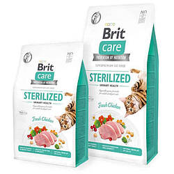 Brit Care (Брит Кеа) Cat Sterilized Urinary Health для дорослих стерилізованих котів зі свіжою куркою 2 кг