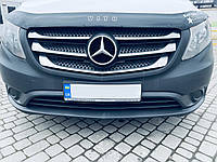 Накладки на решетку (5 шт, нерж) - Mercedes Vito / V W447 2014- 2020 гг.