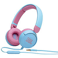 Наушники проводные накладные с микрофоном JBL JR310 Голубой/ Розовый (JBLJR310BLU)