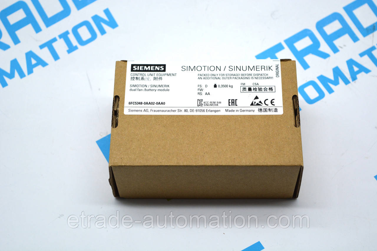 Подвійний вентилятор Siemens 6FC5348-0AA02-0AA0, фото 1