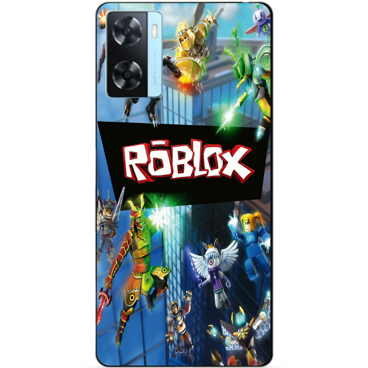 Силіконовий бампер чохол для Oppo A57s з картинкою Roblox
