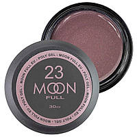 Moon Full Poly Gel № 23 - полигель, бежево-розовый с шиммером, 30 мл