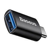 Перехідник (адаптер) Baseus Ingenuity Series Mini Type-C - USB Чорний (ZJJQ000001)
