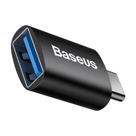 Перехідник (адаптер) Baseus Ingenuity Series Mini Type-C - USB Чорний (ZJJQ000001), фото 1