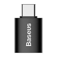 Перехідник (адаптер) Baseus Ingenuity Series Mini Type-C - USB Чорний (ZJJQ000001), фото 4